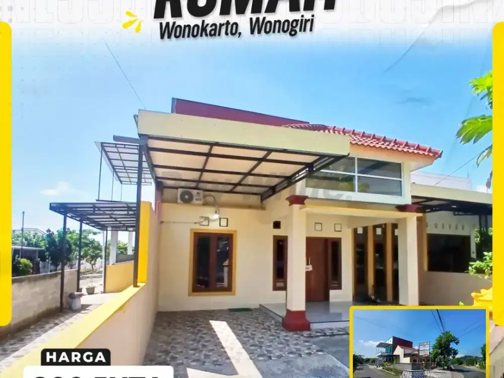 Rumah Dijual di Wonokarto Wonogiri Strategis Pusat Kota Cantik