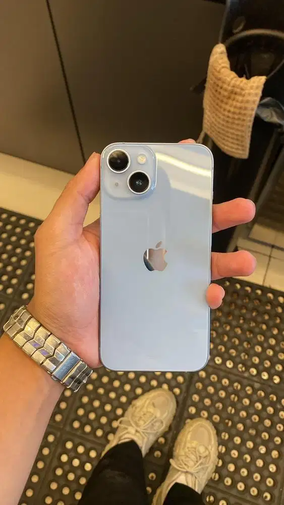 Phone 14 Blue 128GB iBox BH 99% Garansi 2027 Fullset
