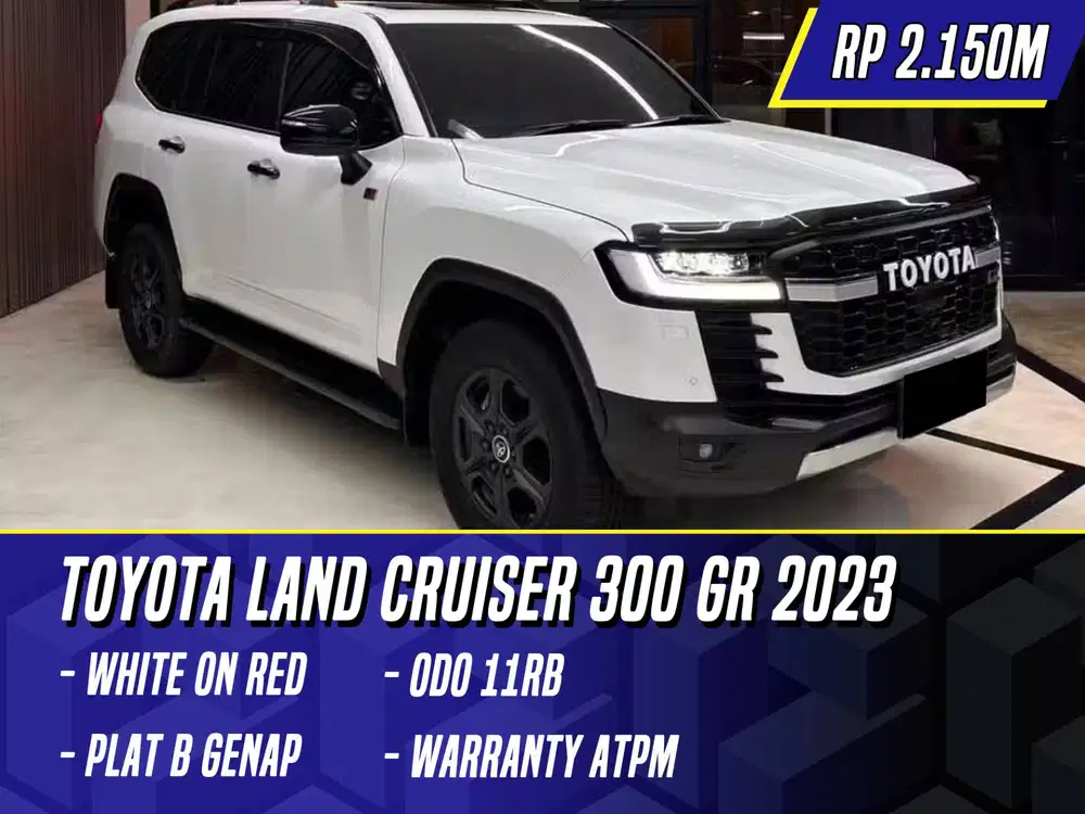 Toyota Land Cruiser 300 GR 2023 White on Red Putih LC LC300 300GR GR-S