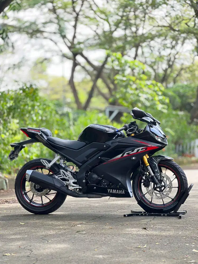 YAMAHA YZF R15 V3 HITAM DOFF 2019 KM 8K PAJAK ON KAYAK BARU