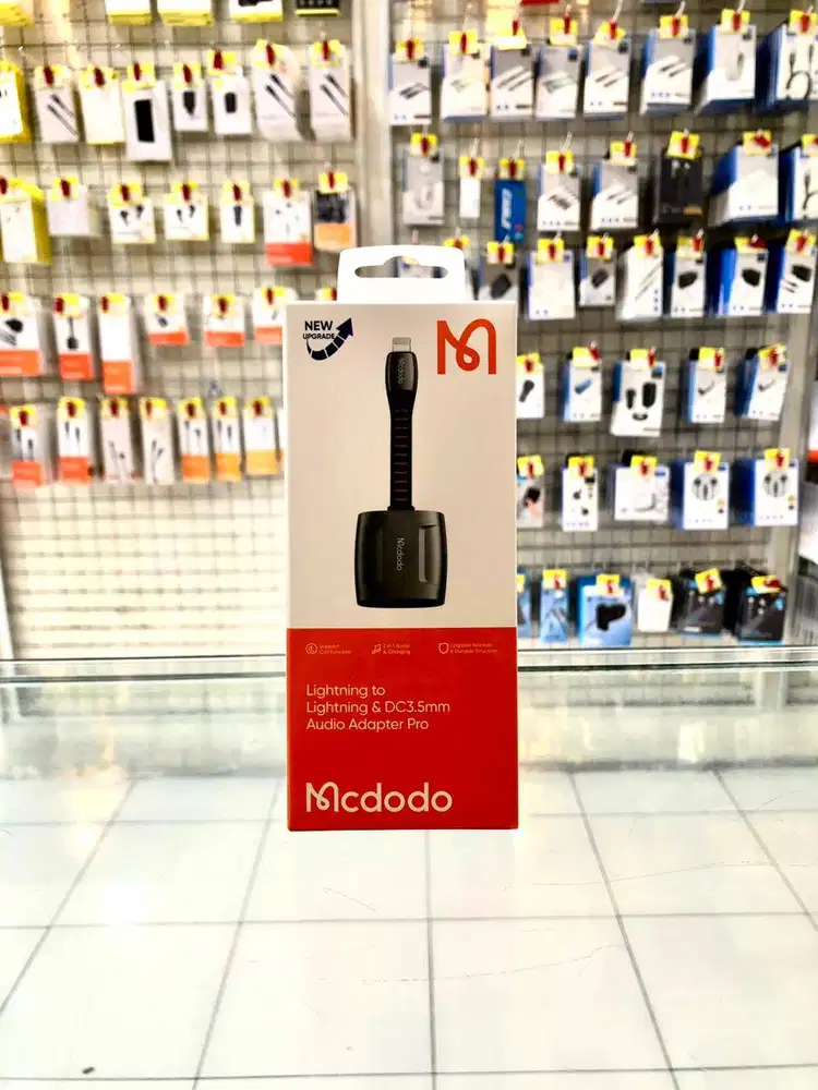 MCDODO Converter Lightning to Lightning & Jack 3.5mm Audio Adapter CA-
