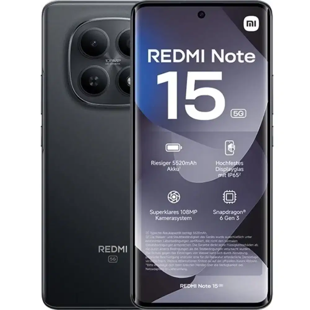 Redmi Note 15 5G 8/256 Garansi resmi 15 bulan