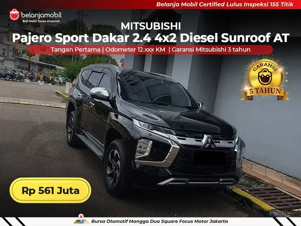[ GARANSI 5TH ] Mitsubishi Pajero Sport Dakar 2.4 Sunroof 2025 2026