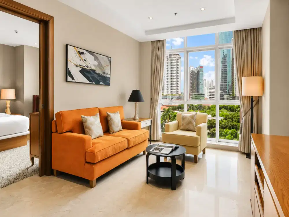 Oakwood Mega Kuningan 1BR 59m² – Lokasi Premium Area Kedutaan & CBD Jakarta