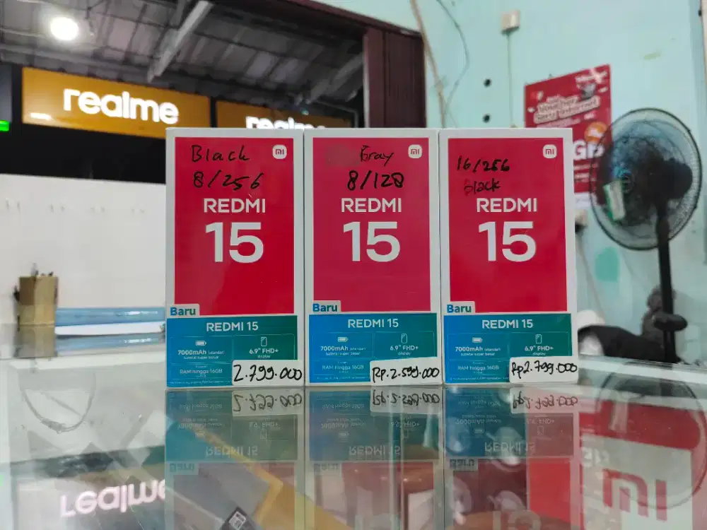 REDMI 15 8/256 NEW SEGEL PROMO TERMURAH