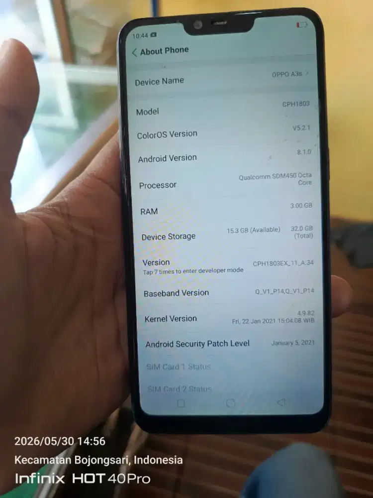 Oppo a3s 3/32 mantull