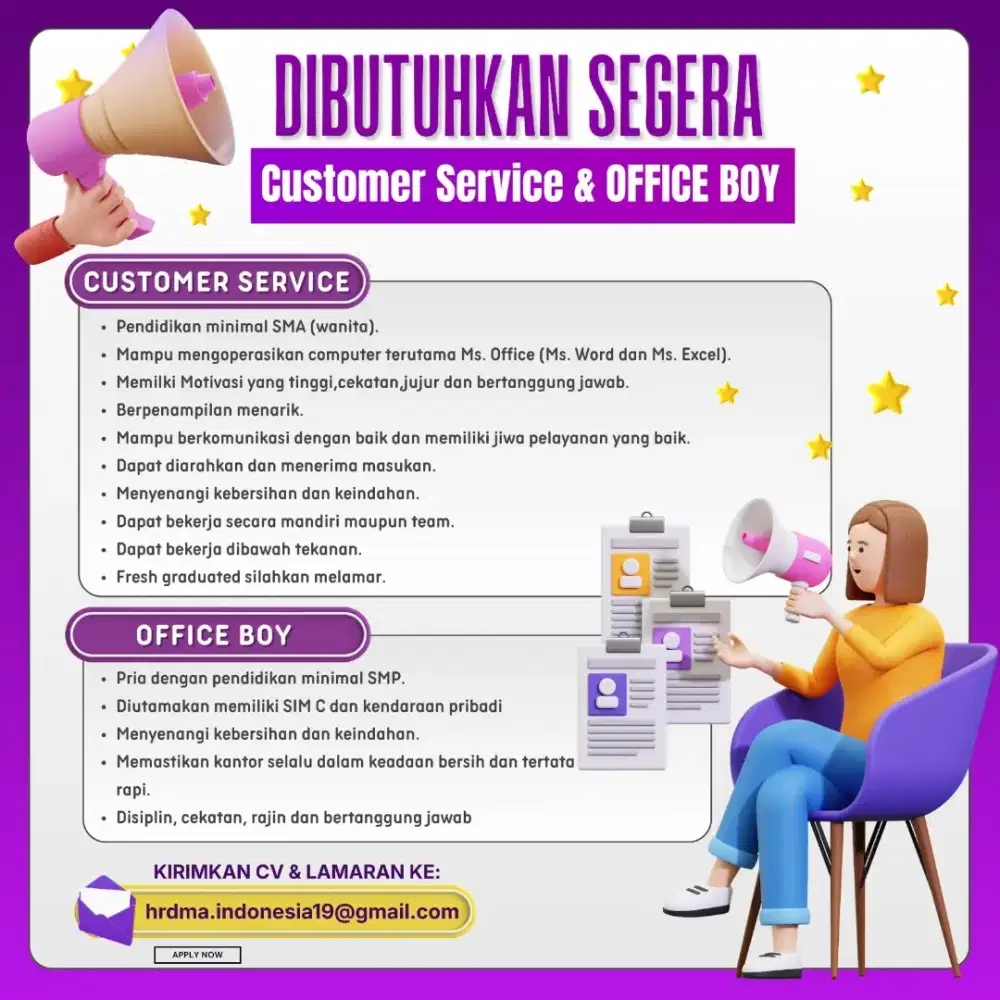 Lowongan Kerja Posisi OB