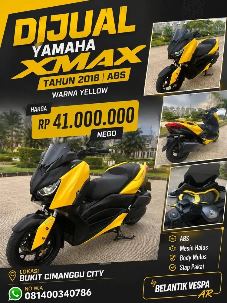 Yamaha xmax 2018 yellow