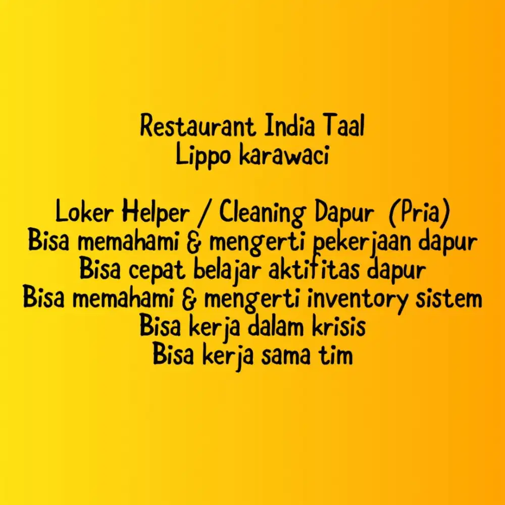 Helper & cleaning dapur
