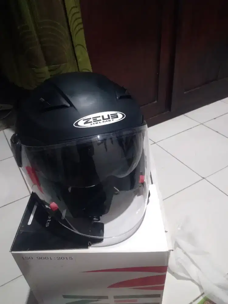Helm Zeus Half Face Double Visor