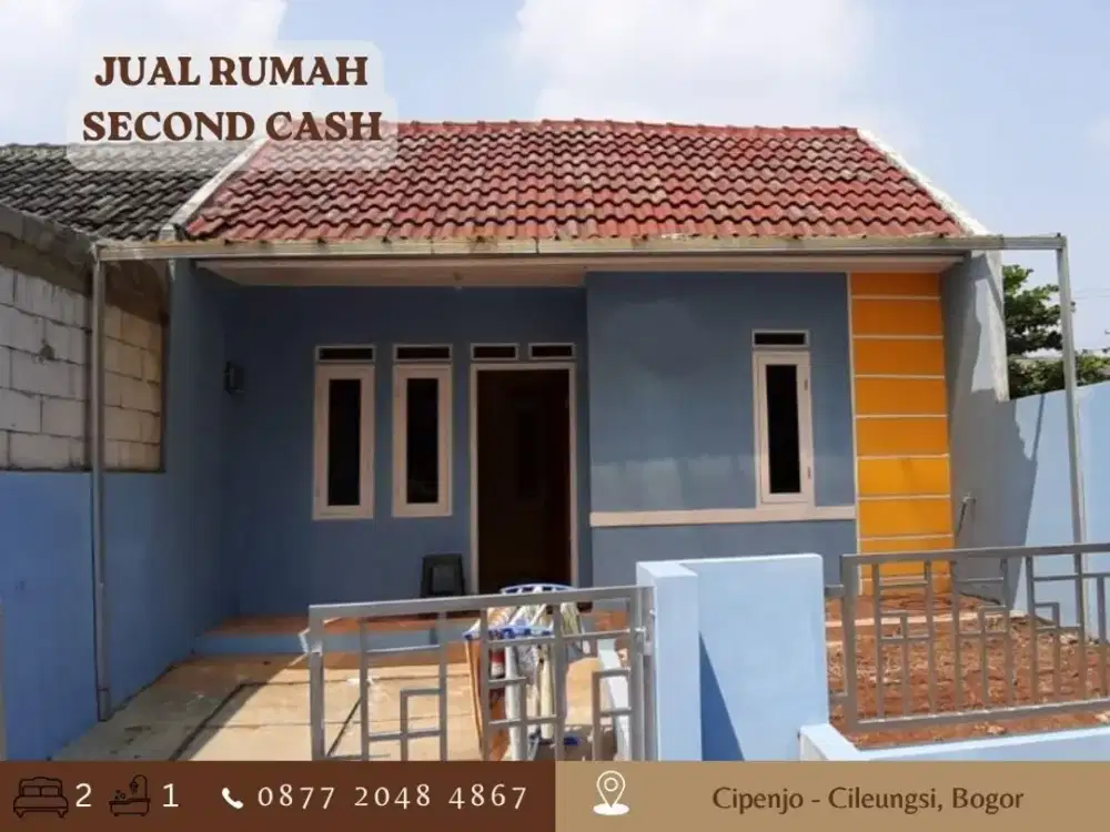 Rumah Dijual CASH 325JT dkt Tol Burangkeng di Taman Metland Cileungsi