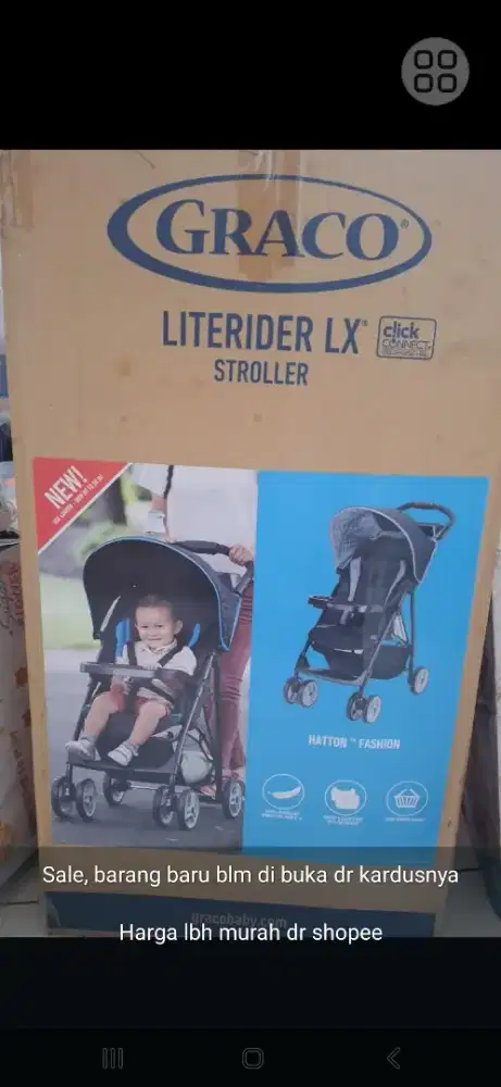 Stroller graco warna abu