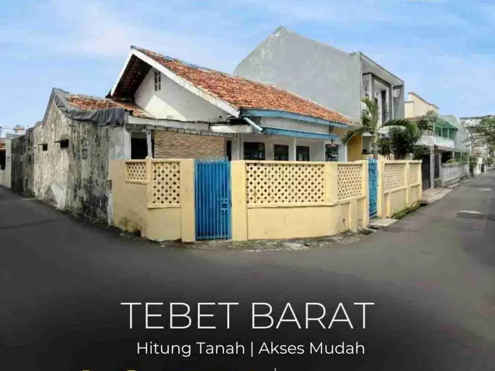 CUMA SELANGKAH KE JL. SUPOMO !!!
RUMAH HITUNG TANAH DI TEBET BARAT!