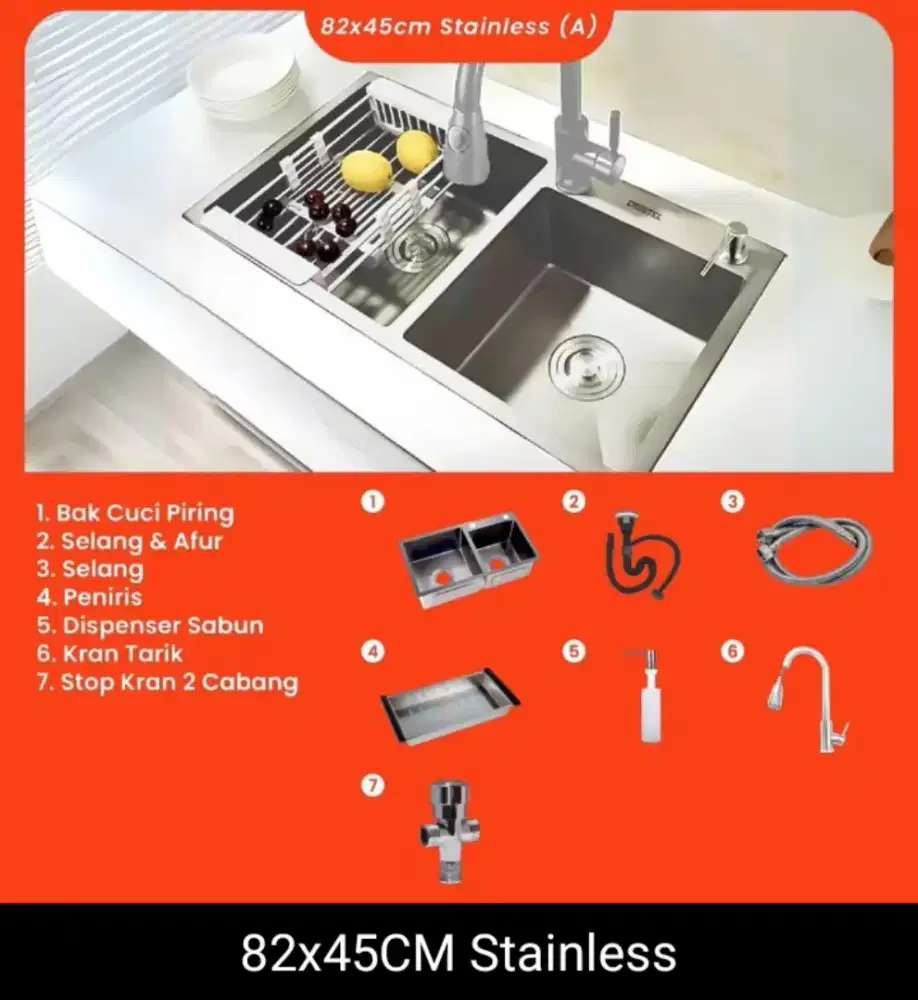 Wastafel double sink