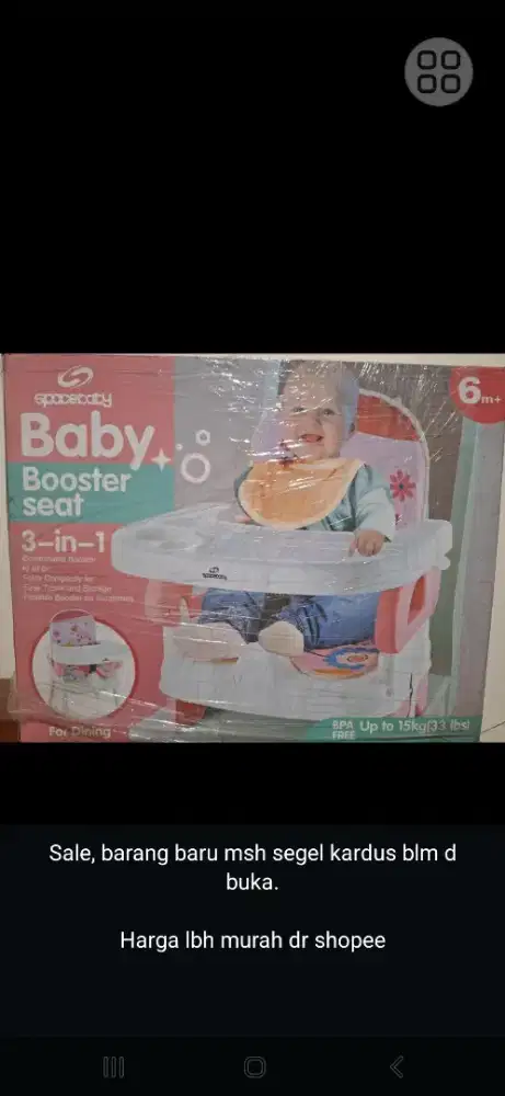 Baby booster seat / baby chair / tempat duduk makan anak
