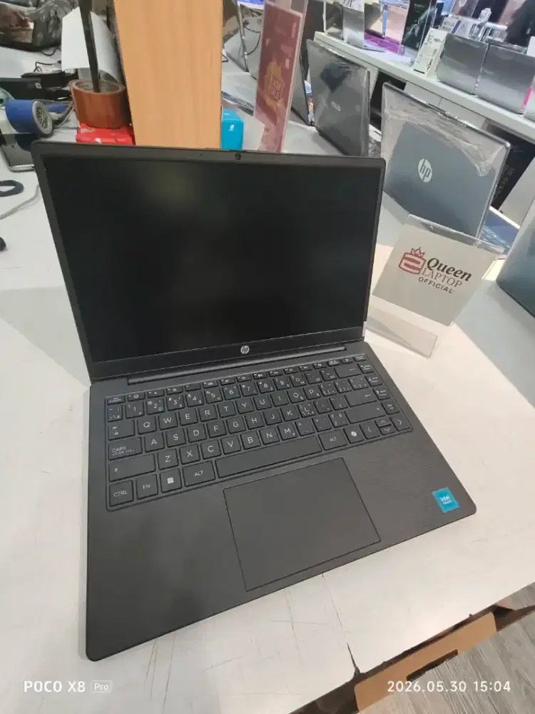 NEGO TIPIS HP 14 INTEL N100 8GB 256GB 14.0 WIN11HOME BLACK - GARANSI