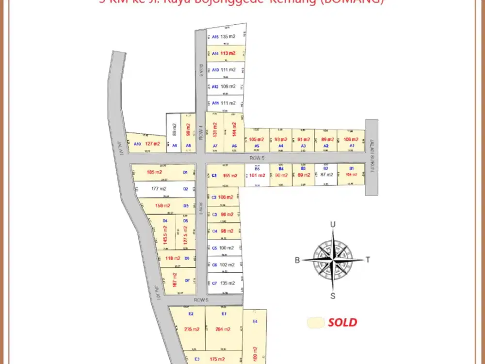 Tanah Premium 700 Meter Kantor Desa Sasak Panjang Free SHM