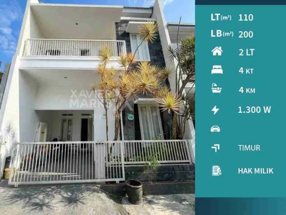 Dijual Villa Modern Minimalis 2 Lt Siap Huni di Oro-Oro Ombo, Kota Batu