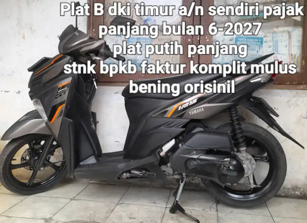 Yamaha Mio Soul GT 2018 blue core 125 cw asli abu2 B dki timur pjk pjg