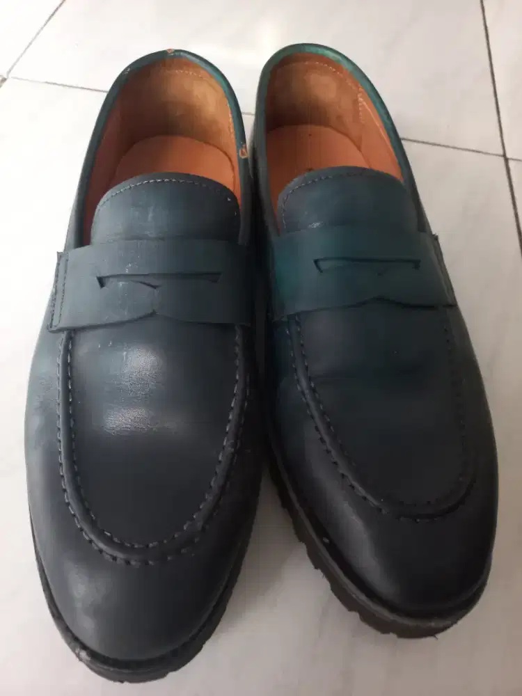 Sepatu Full Leather Navy Blue