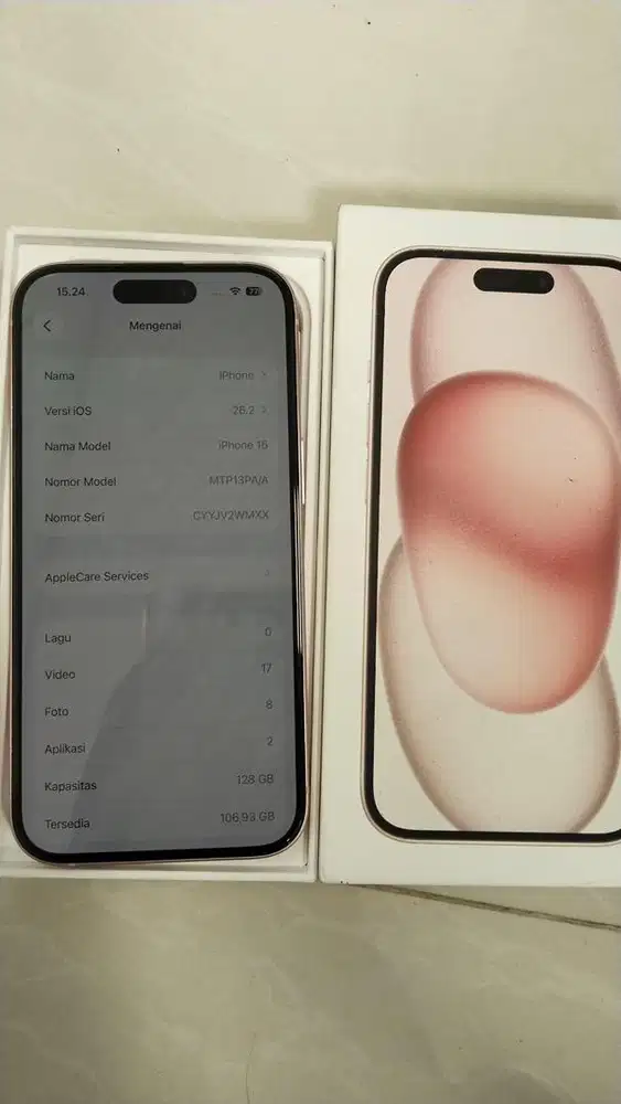 Iphone 15 pink 128gb