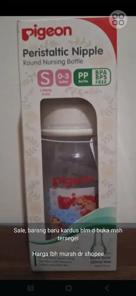Pigeon botol anak ukuran S