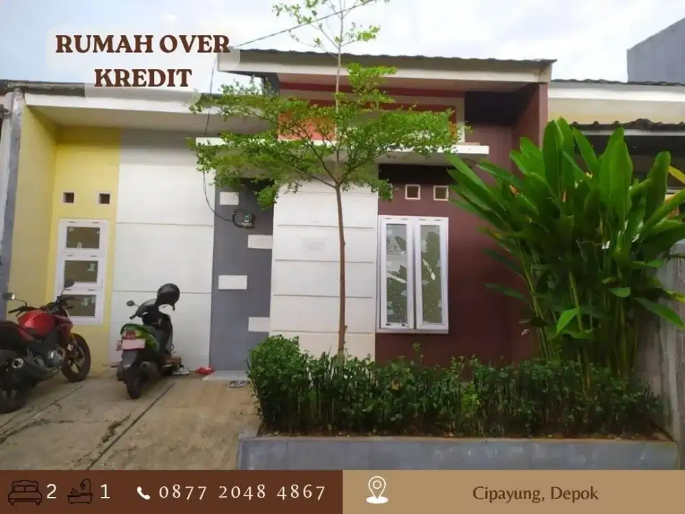 Rumah Over Kredit 79JT di Cipayung Depok dkt Stasiun Citayam