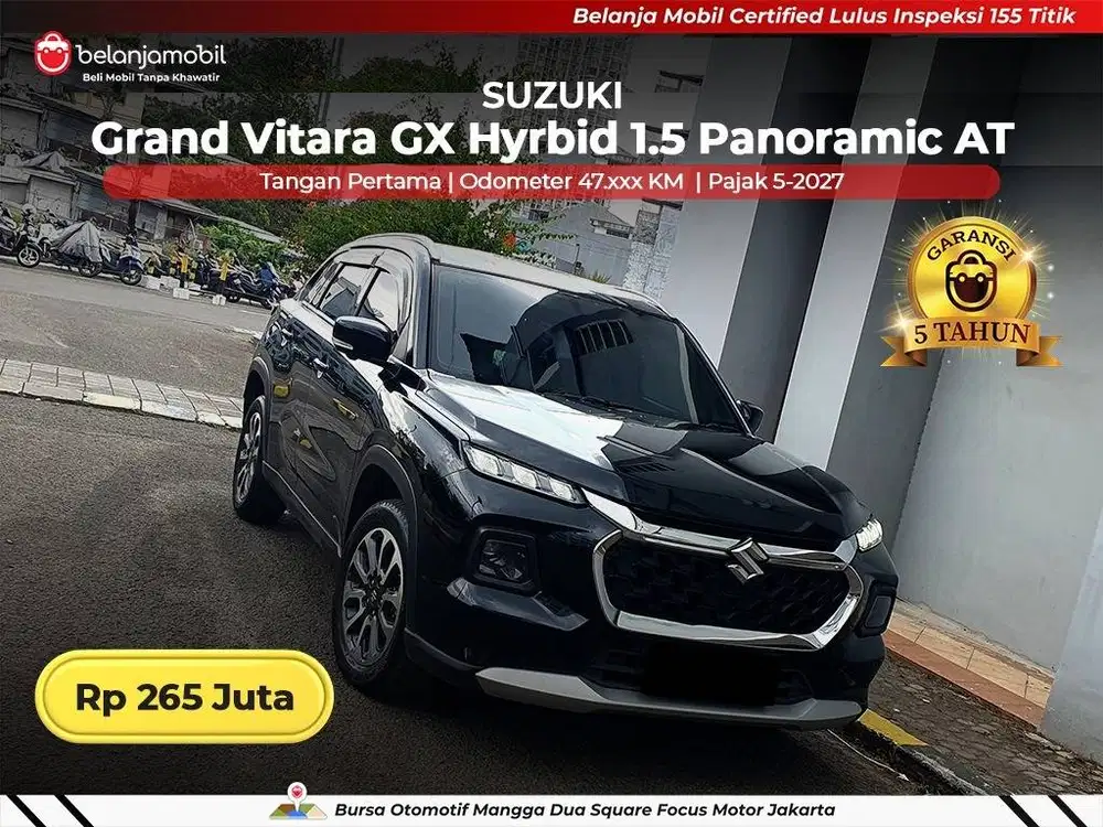 [ GARANSI 5TH ] Suzuki Grand Vitara GX Hyrbid 1.5 Panoramic 2023/2024
