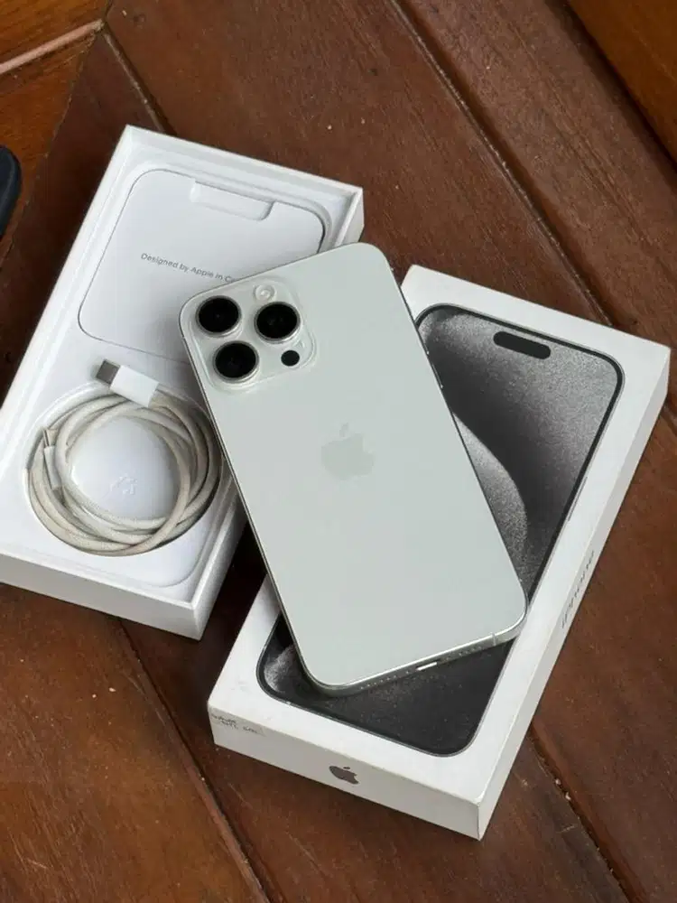 iPhone 15 Pro Max 512GB White Titanium Ex Resmi iBox