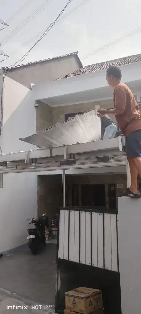 Tukang kanopi pasang bajaringan ganti atap rumah