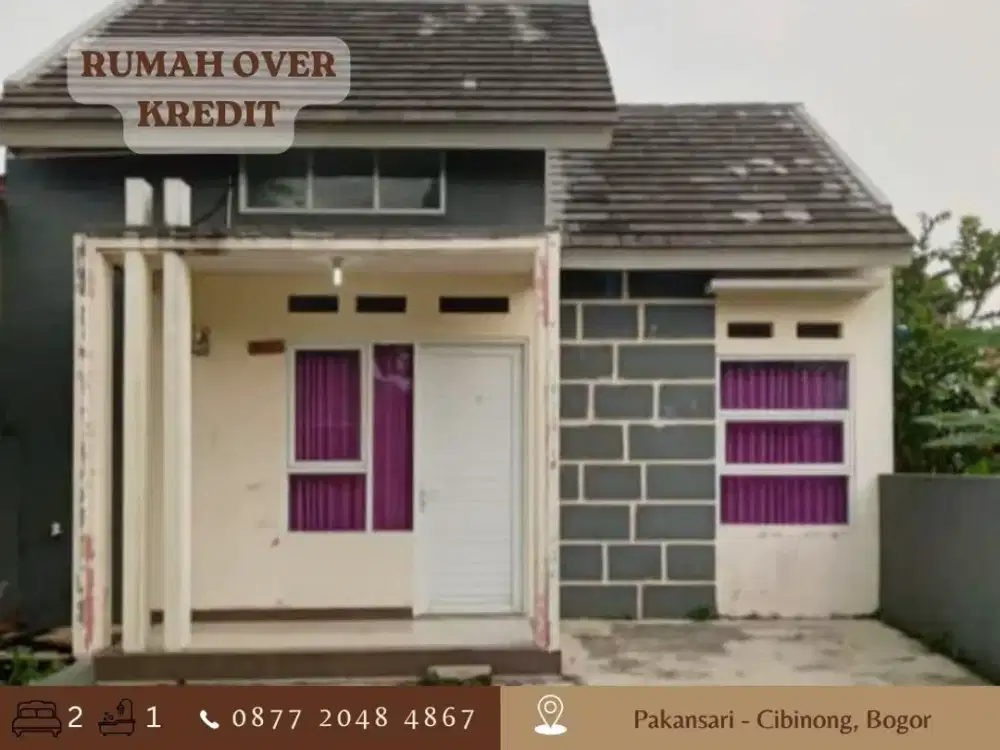 Jual Take Over Rumah dkt Pemda Cibinong 79JT di Perum Bogor Asri