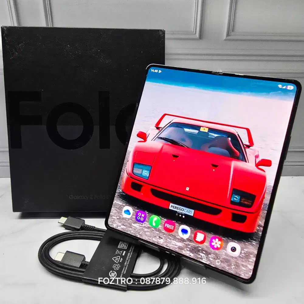 Samsung Galaxy Z Fold 4 12/256GB Graygreen Fullset Resmi SEIN No Minus