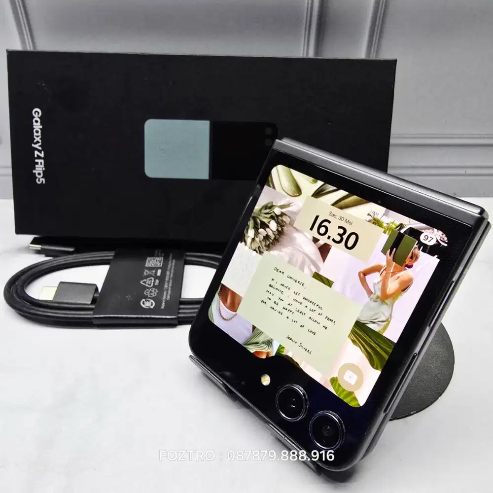 Samsung Galaxy Z Flip 5 8/512GB Exclusive Green Fullset Resmi No Minus