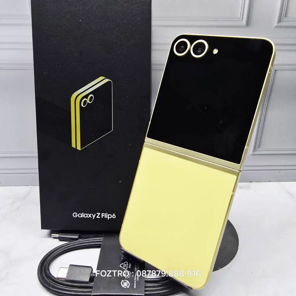 Samsung Galaxy Z Flip 6 12/512GB Yellow Fullset Resmi No Minus