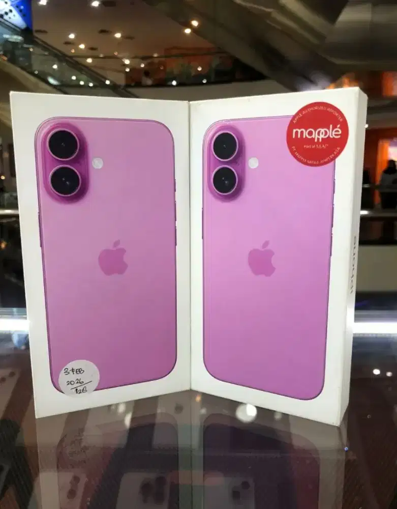 Handphone Apple iPhone 16 resmi free adaptor
