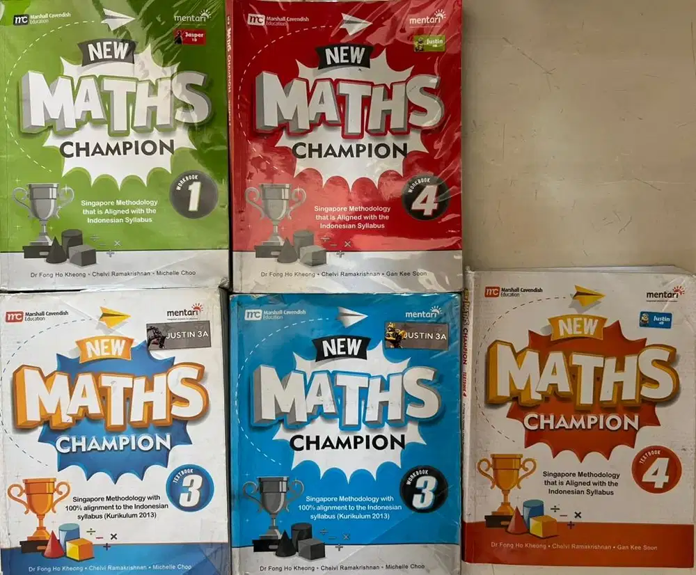 Buku Math Champion Grade 1-4 (bekas)