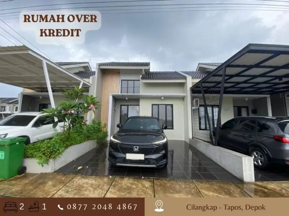 Rumah Over Kredit LT90 Strategis dkt Tol di Perum Permata Cimanggis
