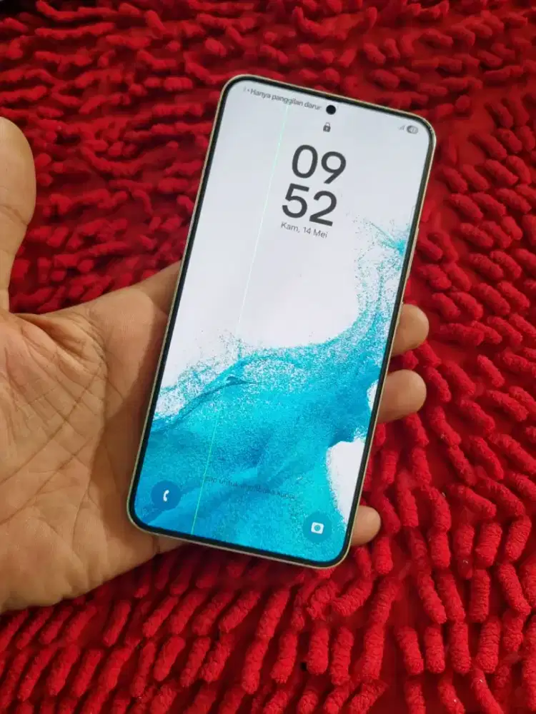 Samsung S22+ 5g minus layar garis hijau halus 1 helai.. Mulus no minus