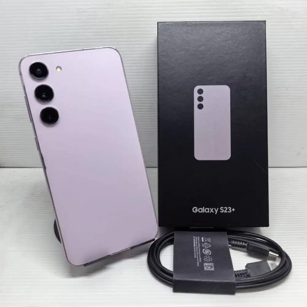 LENGKAP SAMSUNG GALAXY S23 PLUS 5G 8/256 LAVENDER RESMI  SEIN