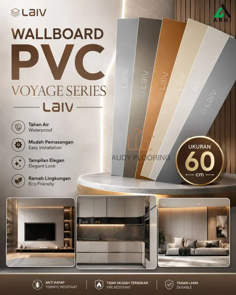 Wallboard WPC LAIV Voyage Series Tebal 8mm | Wallboard LAIV Voyage Ser