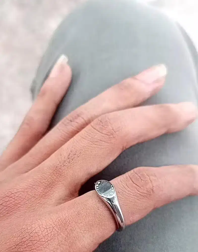 Preloved ZAFA Cincin Titanium Pria Wanita Anti Karat - Alaric