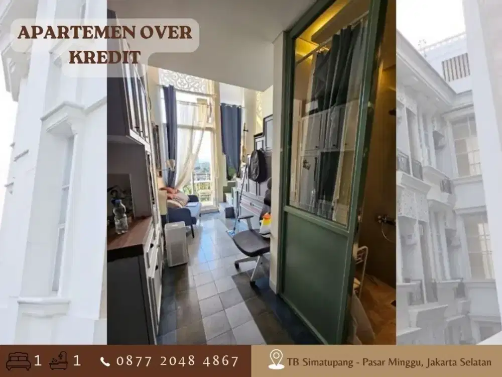 Jual Over Kredit 83JT Apartemen Apple 1 Condovilla Type Mezzanine di Jaksel