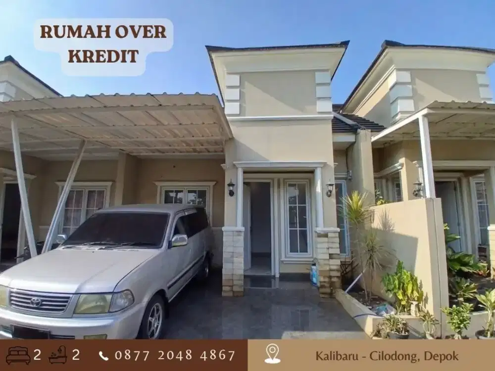 Jual Take Over Rumah 75JT dkt Alun alun GDC di Kalibaru Cilodong Depok