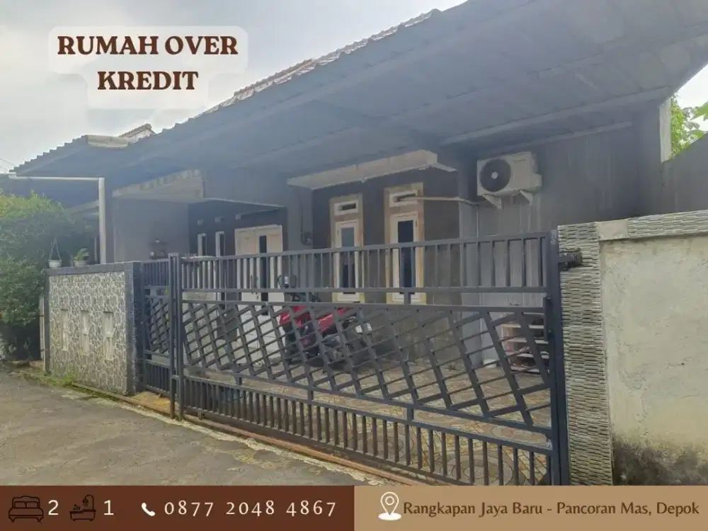 Rumah Take Over LT93 dkt Tol Sawangan di Perum Permata Rubby 3 Depok