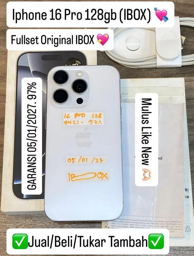 Iphone 16 Pro 128 Gb White Titanium Ibox