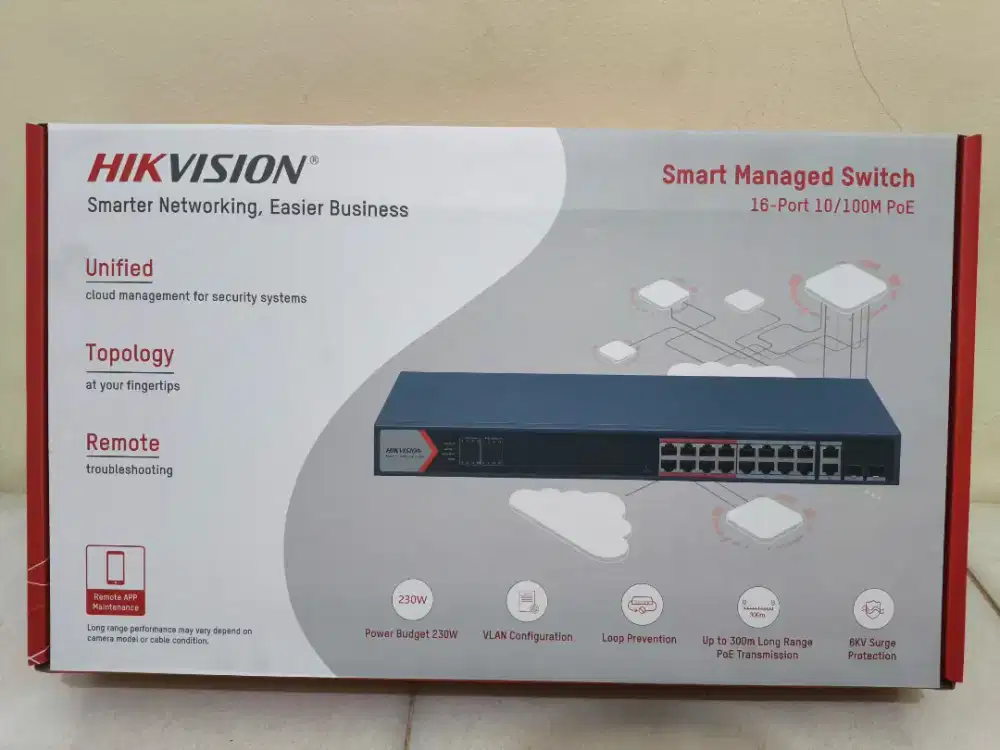 Hikvision Smart Managed Switch
DS-3E1318P-EI