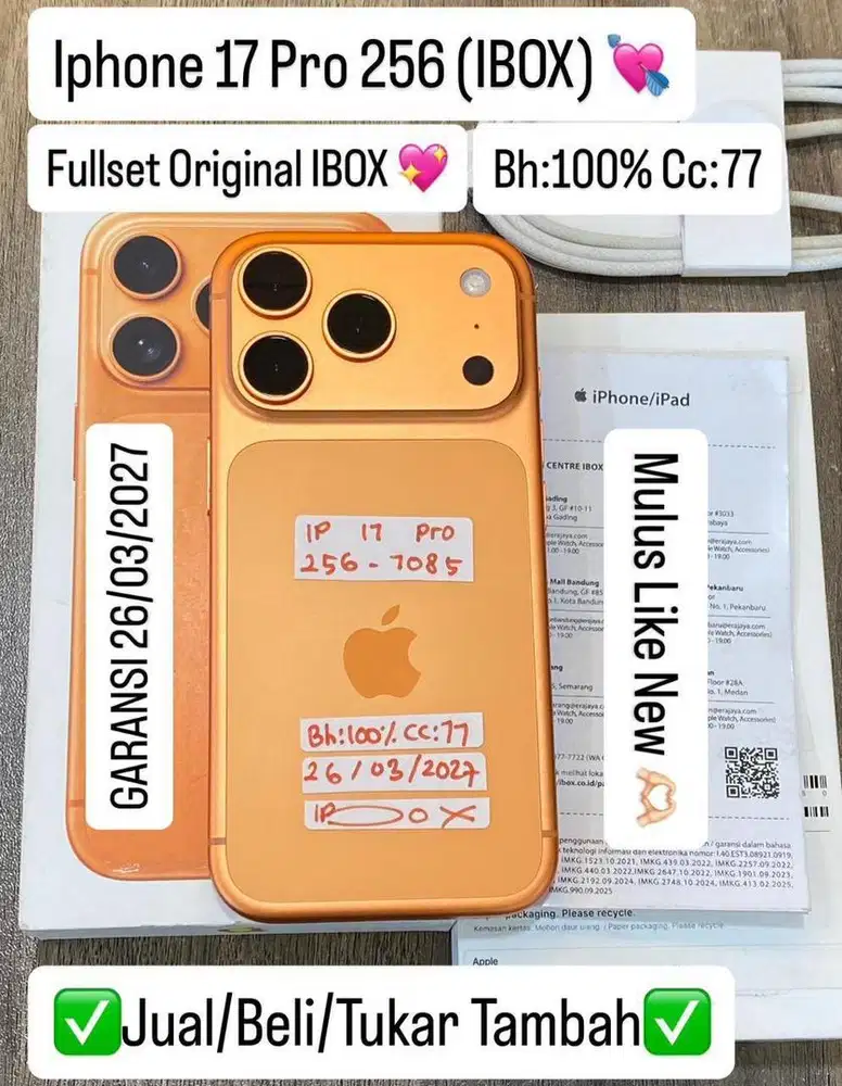 Iphone 17 Pro 256 Gb Cosmic Orange Resmi Ibox