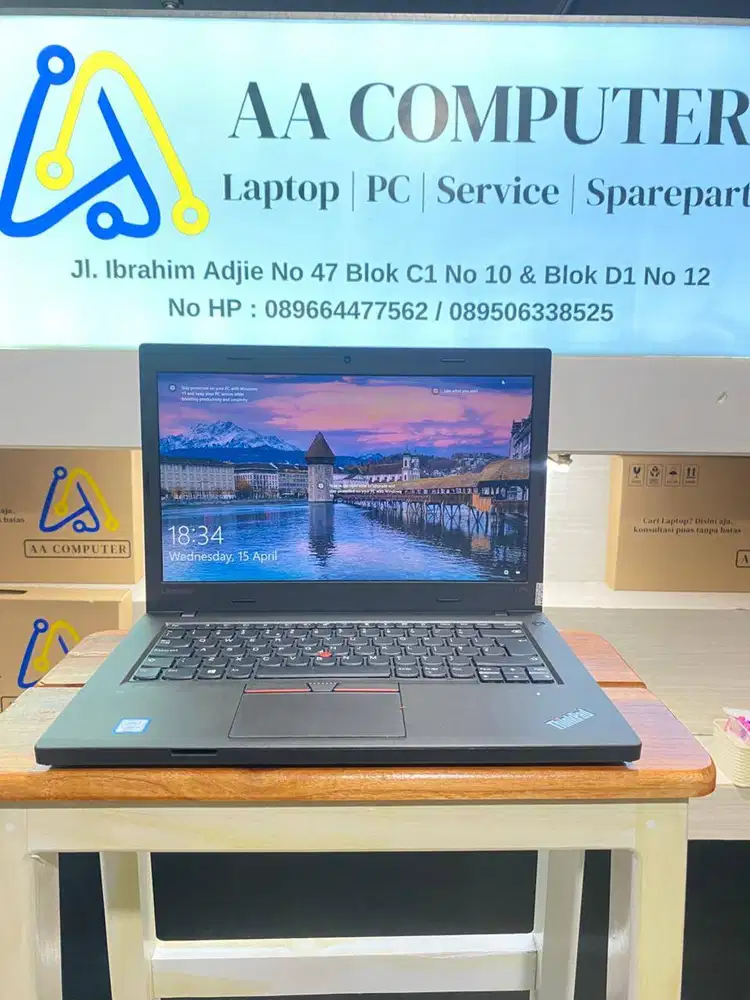 Laptop Second Lenovo Thinkpad L470 Intel Core i5 Gen 7 Ram 8gb SSD 128
