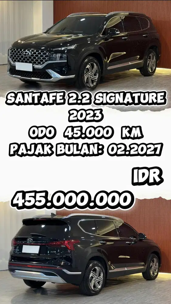 [ 3 YEAR WARRANTY ] SANTA FE 2.2 SIGNATURE AT 2023 SIAP PAKAI