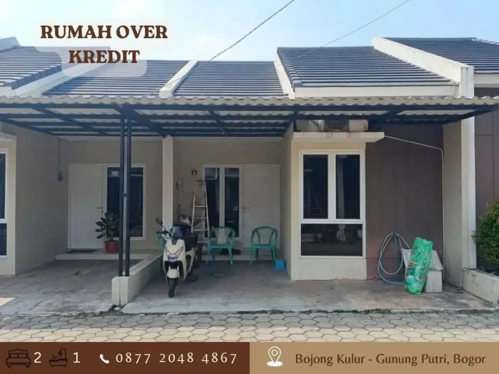 Jual Over Kredit Rumah 69JT di Bojong Kulur Gunung Putri dkt Tol